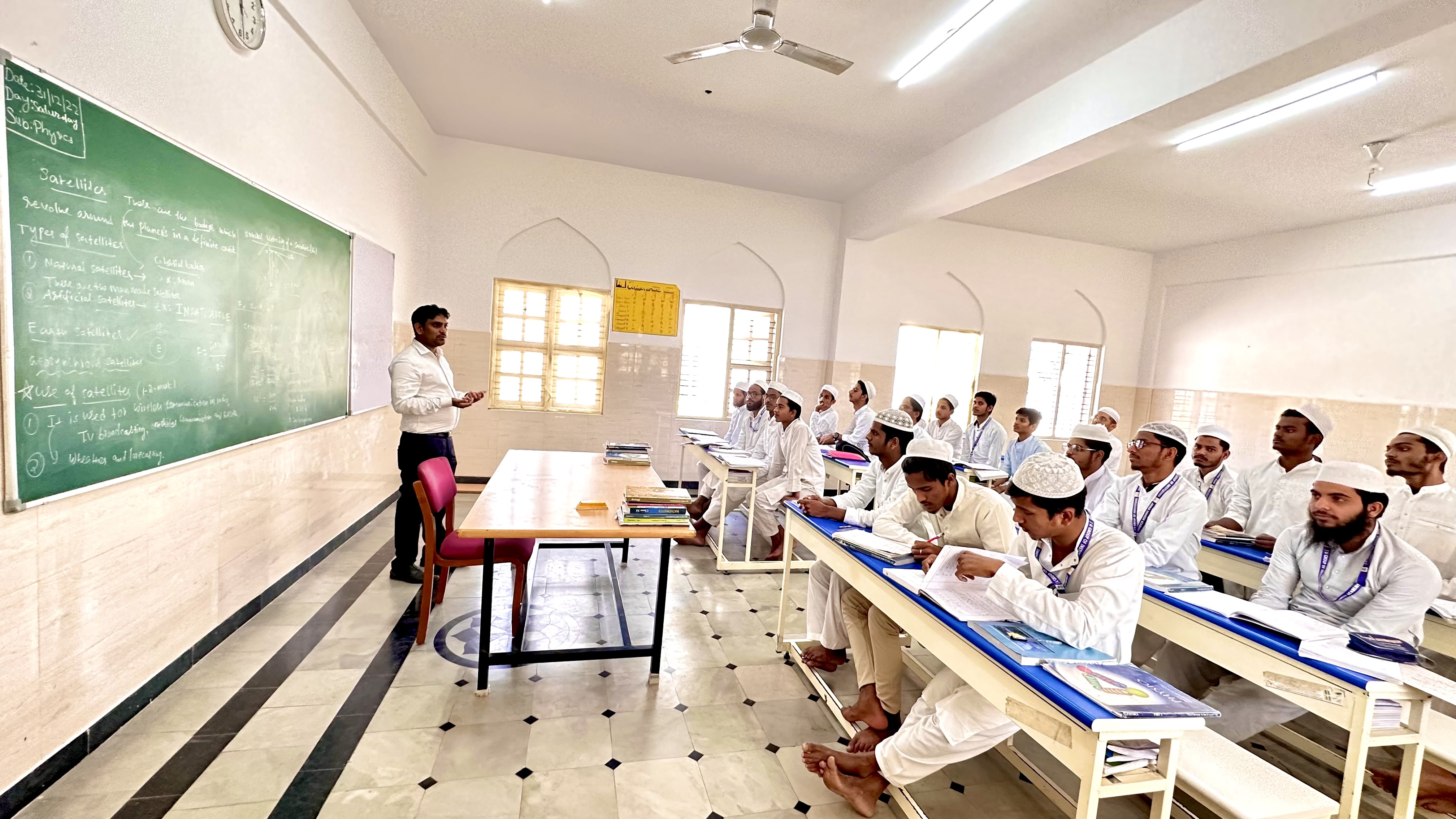 A View of College Class Room